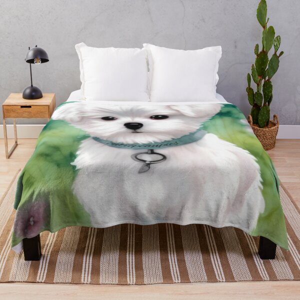 Item preview, Cute Maltese Puppy Art 1 designed and sold by cutiepeupies.