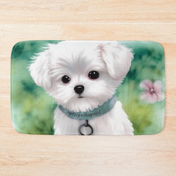 Item preview, Cute Maltese Puppy Art 1 designed and sold by cutiepeaupies.