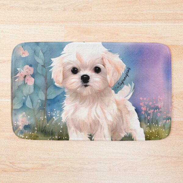 Item preview, Cute Maltese Puppy Art 2 designed and sold by cutiepeaupies.