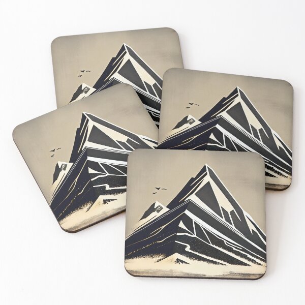 Item preview, Monochromatic majesty of mountains. designed and sold by Imagyn8.