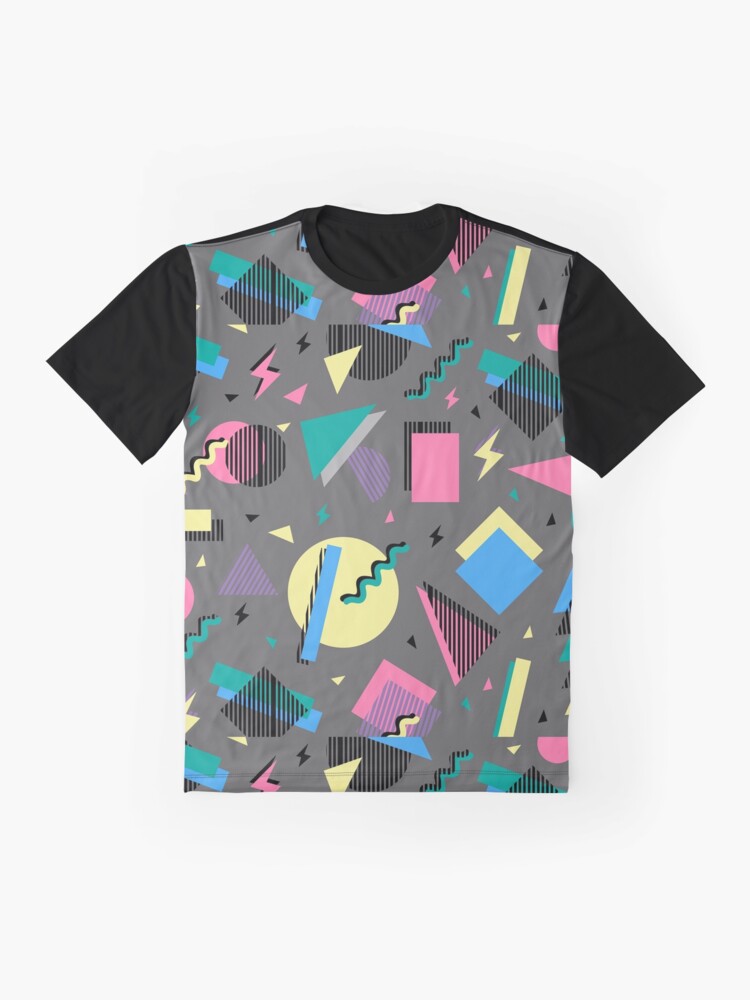 90s geometric pattern shirt