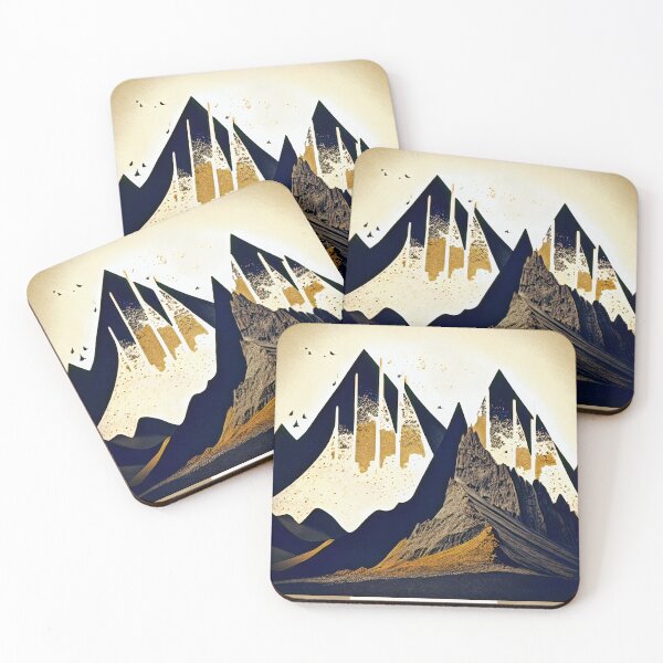 Item preview, Serene slopes, abstract artistry. designed and sold by Imagyn8.