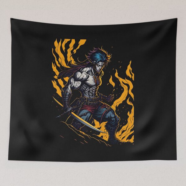 Item preview, Slicing Through the Competition: Jaw-Dropping Samurai Fighter - Our Anime- Gaming Character Design  designed and sold by Chromatic-Art.