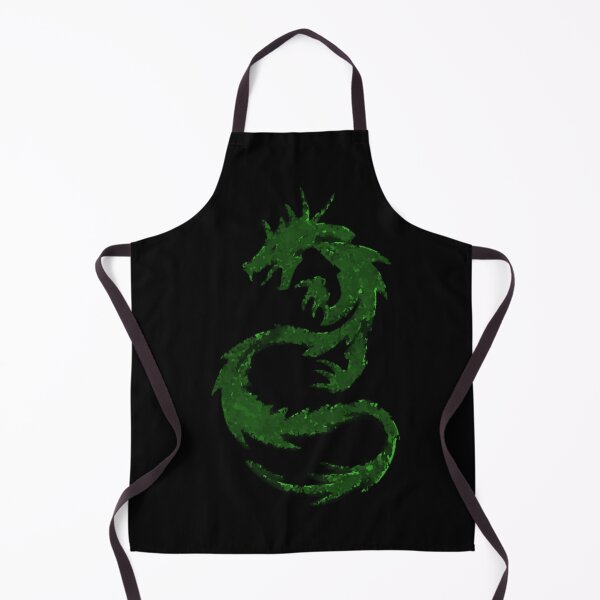 Item preview, Green and Black Dragon Version 2 Abstract Design Distorted designed and sold by kattakitty.