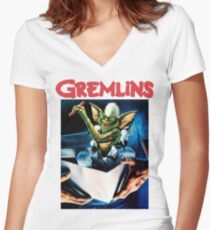 Gremlins Women's Fitted V-Neck T-Shirt