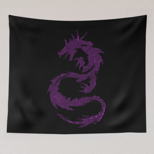 Item preview, Orchid Purple and Black Dragon Abstract Design Distorted designed and sold by kattakitty.