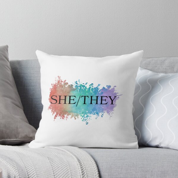 Item preview, She/they pronouns designed and sold by ADHDthings.