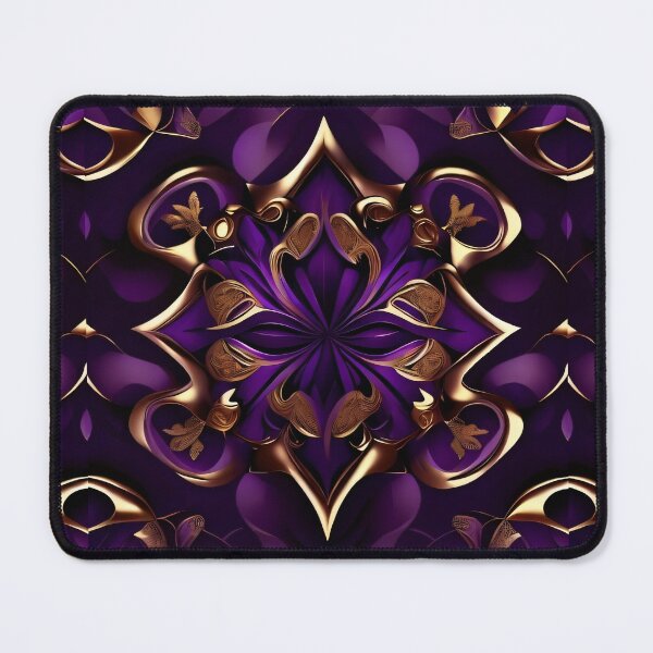 Item preview, Deep Purple and Gold Desire Design No. 001 from PATTERNIZEA designed and sold by Patternizea.