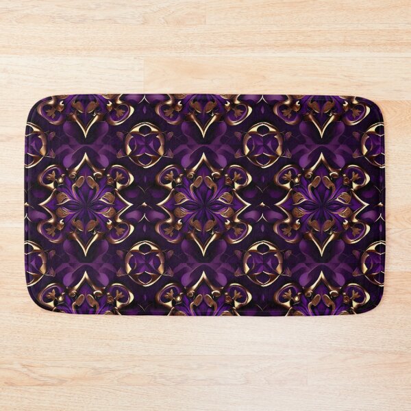 Item preview, Deep Purple and Gold Desire Design No. 001 from PATTERNIZEA designed and sold by Patternizea.