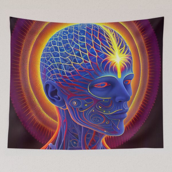 Item preview, Psychedelic Faces 1 designed and sold by Fidel Mehra.