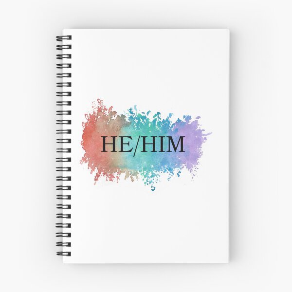 Item preview, He/him pronouns designed and sold by ADHDthings.