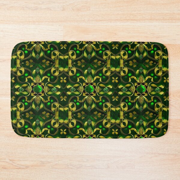 Item preview, Emerald Green and Gold Wonder Design No. 001 from PATTERNIZEA designed and sold by Patternizea.