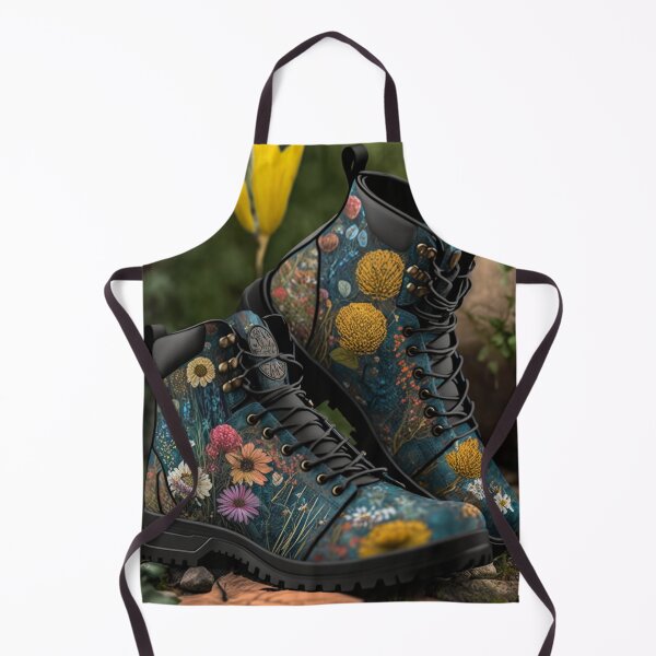 Item preview, Wildflower Hiking Boots | Camping Gear | Hiking designed and sold by ArtfulDelights.