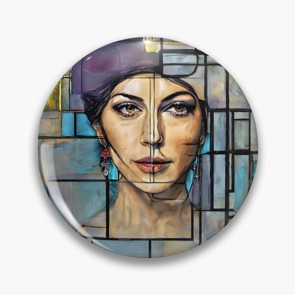 Item preview, stained glass with  Monica  designed and sold by bogfl.