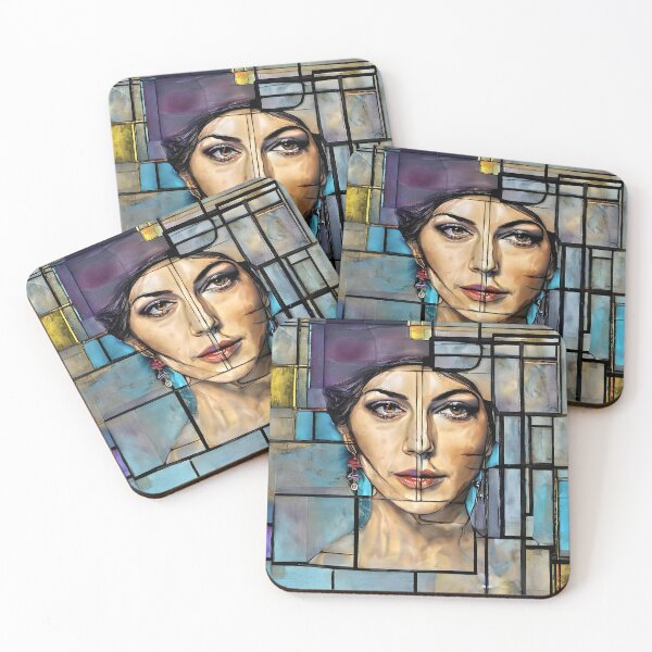 Item preview, stained glass with  Monica  designed and sold by bogfl.