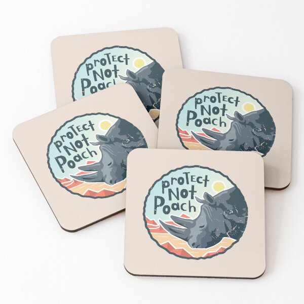 Item preview, Protect Not Poach - Anti Hunting Rhino Conservation designed and sold by Bangtees.