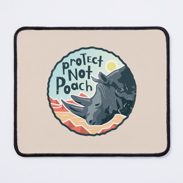 Item preview, Protect Not Poach - Anti Hunting Rhino Conservation designed and sold by Bangtees.
