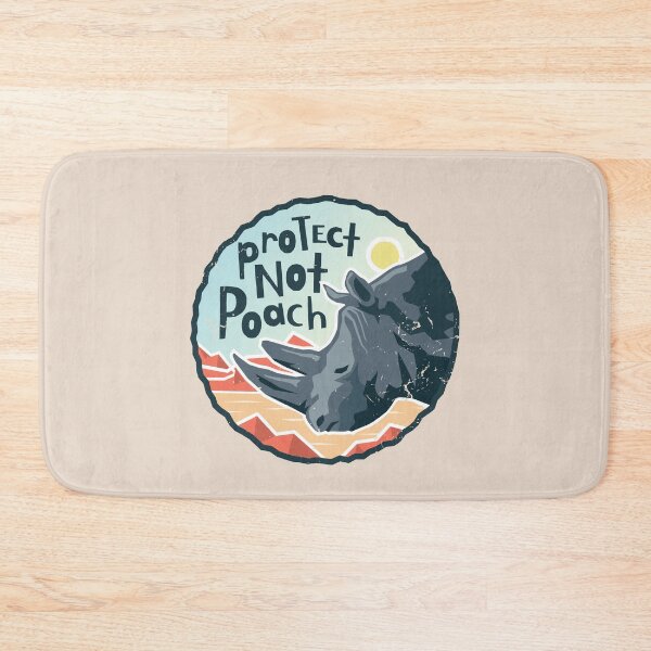 Item preview, Protect Not Poach - Anti Hunting Rhino Conservation designed and sold by Bangtees.