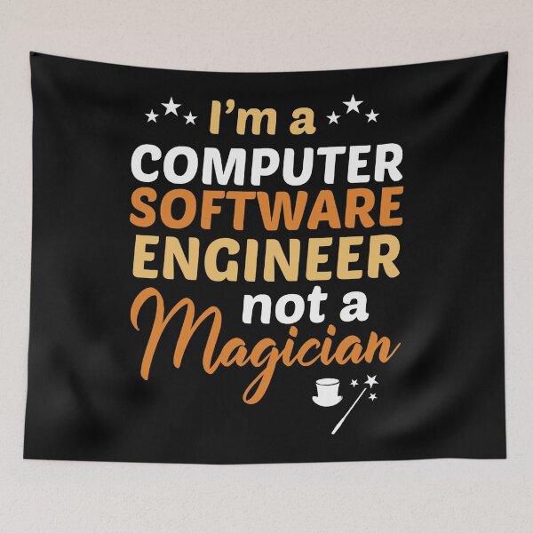 Item preview, Programmer Gift I am a computer software engineer not a magician designed and sold by c4k5llc.