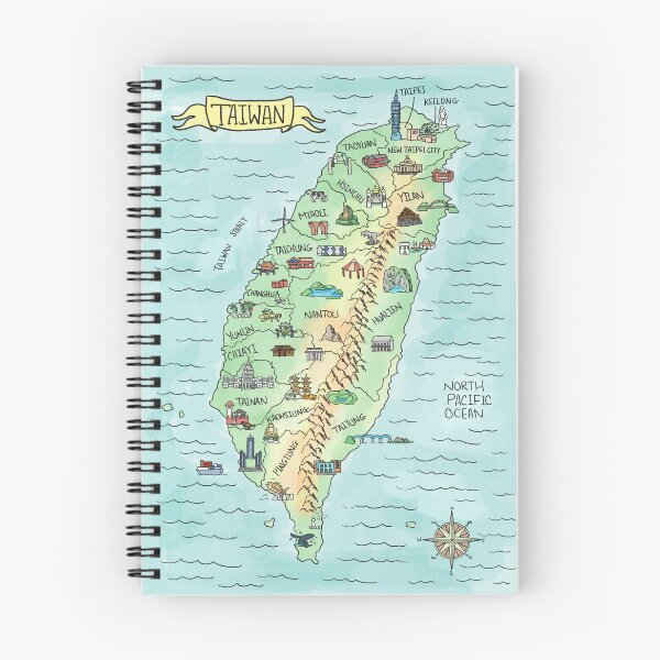Item preview, Taiwan Map in Digital Watercolor  designed and sold by Sheridan T.