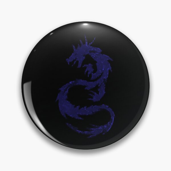 Item preview, Iolite Violet Dragon Abstract with Black Design Distorted Tattoo designed and sold by kattakitty.