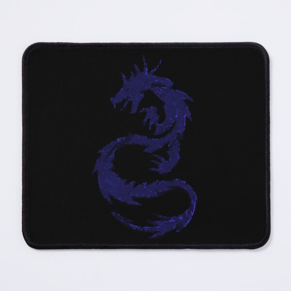 Item preview, Iolite Violet Dragon Abstract with Black Design Distorted Tattoo designed and sold by kattakitty.