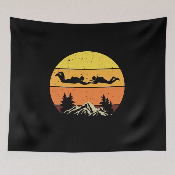 Item preview, Skydiving Skydive Skydiver Parachuting Vintage Retro designed and sold by TastefulTees.