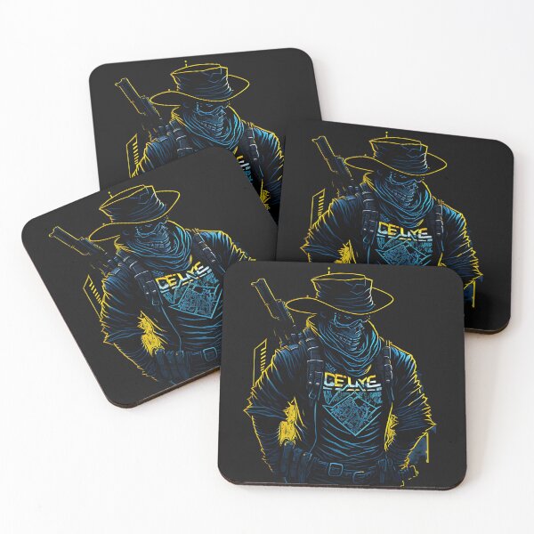 Item preview, Futuristic Cowboy - Male Gun Slinger - Our Anime- Gaming Character Design  designed and sold by Chromatic-Art.