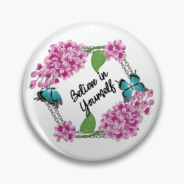 Item preview, Believe In Yourself - Lilacs - Butterflies Floral designed and sold by Ayesha Saleem.