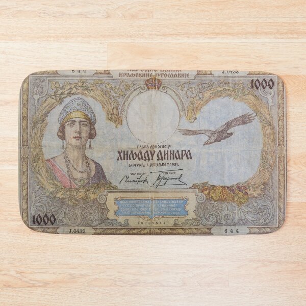Item preview, Retro money, vintage Kingdom of Yugoslavia banknote designed and sold by SvarunPogani.