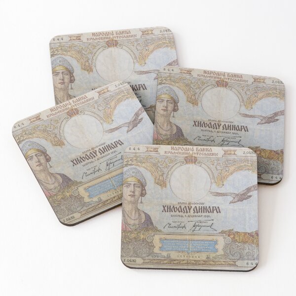 Item preview, Retro money, vintage Kingdom of Yugoslavia banknote designed and sold by SvarunPogani.