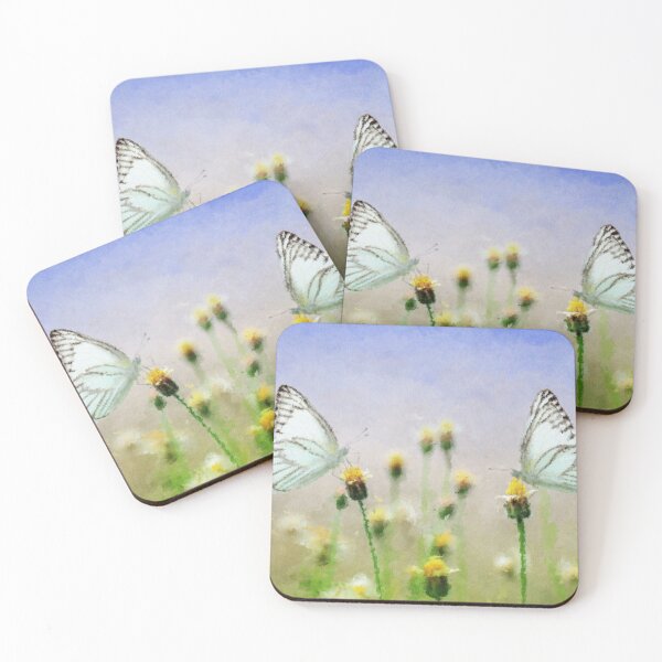 Item preview, Butterflies on chamomile designed and sold by Paint Dream  Style.