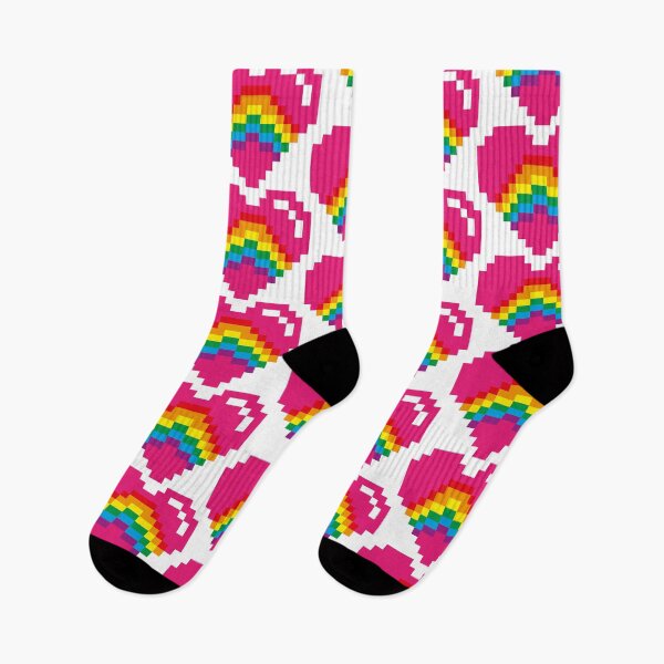 Item preview, PIXEL HEART RAINBOW designed and sold by jefvr.