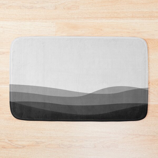 Item preview, Black on White Wave Minimal Clean Abstract Line designed and sold by Doa-ibu.