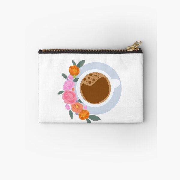 Item preview, a cup of coffee with flower designed and sold by littlepiig.