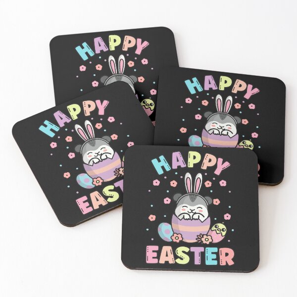 Item preview, Happy Easter Kawaii Bunny Dwarf Hamster Cute Spring Egg Hunting designed and sold by JokeGysen.
