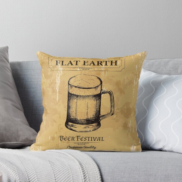 Item preview, FLAT EARTH BEER FESTIVAL POSTERS STICKERS AND MORE designed and sold by designsbyjon.
