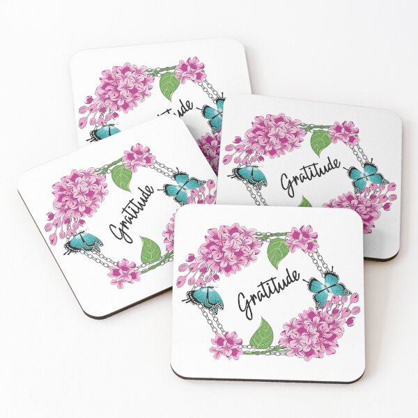 Item preview, Gratitude - Lilacs - Butterflies Floral designed and sold by Ayesha Saleem.