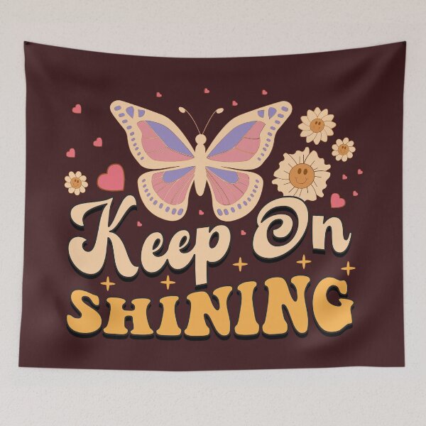 Item preview, Keep on Shining Butterfly - Retro designed and sold by S Cube Design.