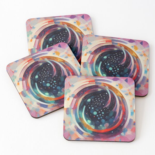 Item preview, Chromatic cosmic black hole galaxy designed and sold by AstraNovaStudio.
