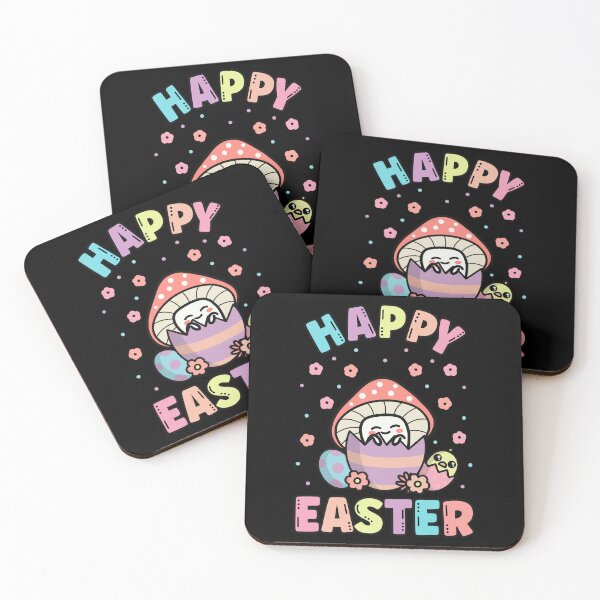 Item preview, Happy Easter Kawaii Mushroom Cute Spring Egg Hunting designed and sold by JokeGysen.