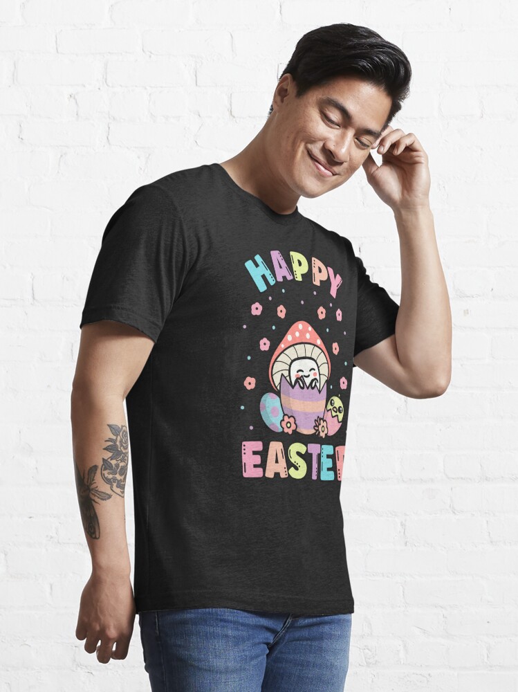 Discover Happy Easter Kawaii Mushroom Cute Spring Egg Hunting | Essential T-Shirt 
