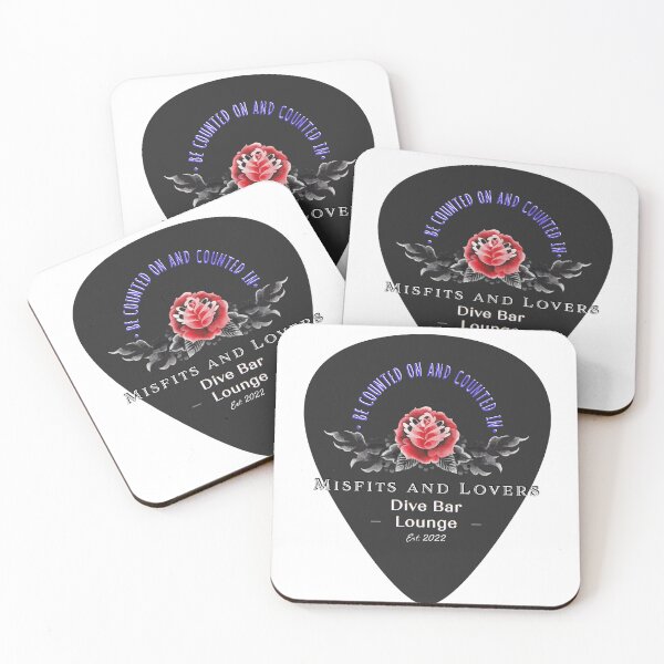 Item preview, Dive Bar Lounge Logo BLACK (Pick only, No Background color) designed and sold by RebelSwtheart13.