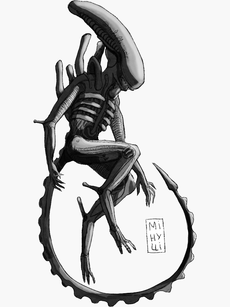 Xenomorph  Dessin alien, Alien films, Dessin