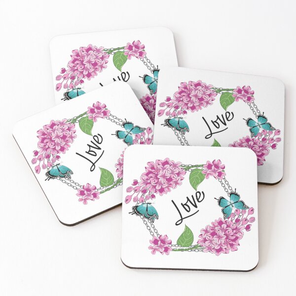 Item preview, Love - Lilacs - Butterflies Floral designed and sold by Ayesha Saleem.