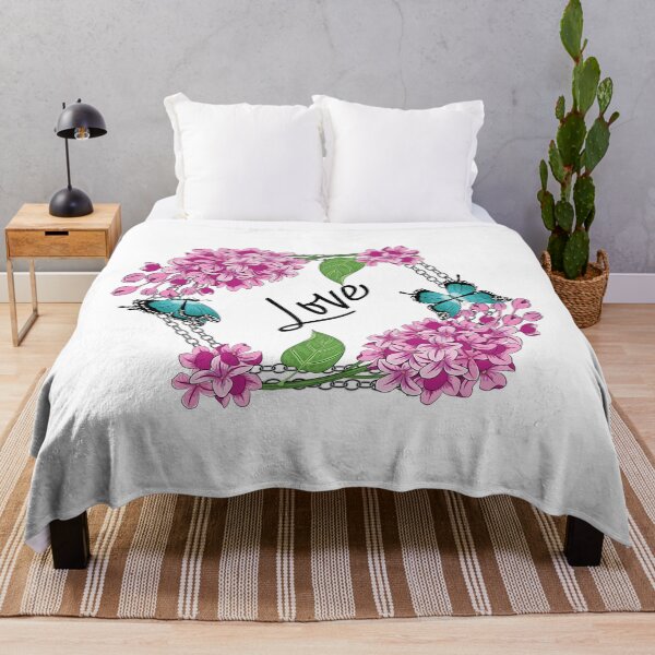 Item preview, Love - Lilacs - Butterflies Floral designed and sold by Ayesha Saleem.