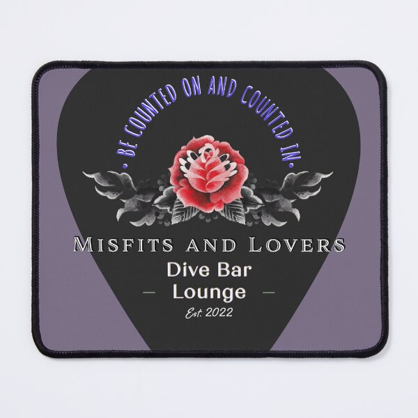 Item preview, Dive Bar Lounge Logo BLACK (Pick only, No Background color) designed and sold by RebelSwtheart13.