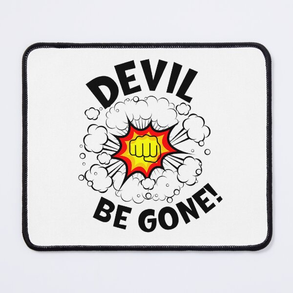 Item preview, Devil Be Gone! designed and sold by Tiffany Glassco.