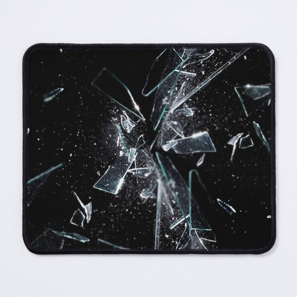 Item preview, Broken glass on a black background. designed and sold by Moody Vibes Studio.