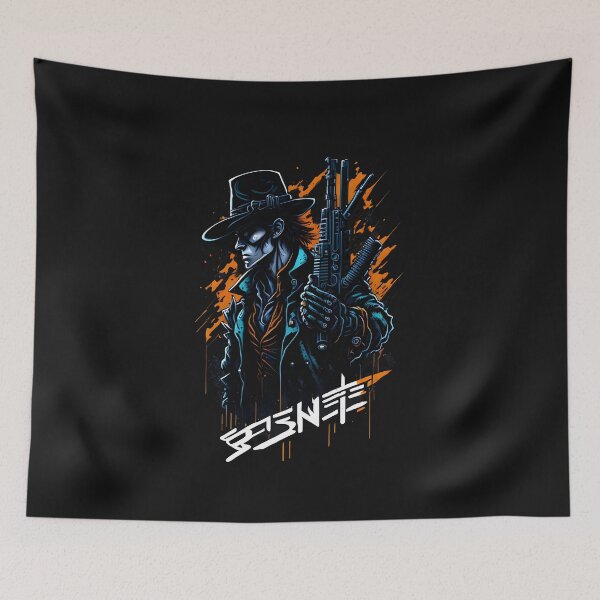 Item preview, Futuristic Male Gun Slinger - Our Anime- Gaming Character Design  designed and sold by Chromatic-Art.